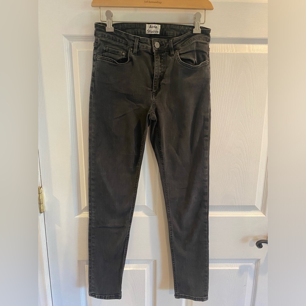 Acne Studios skinny jeans, black wash, size 29/32